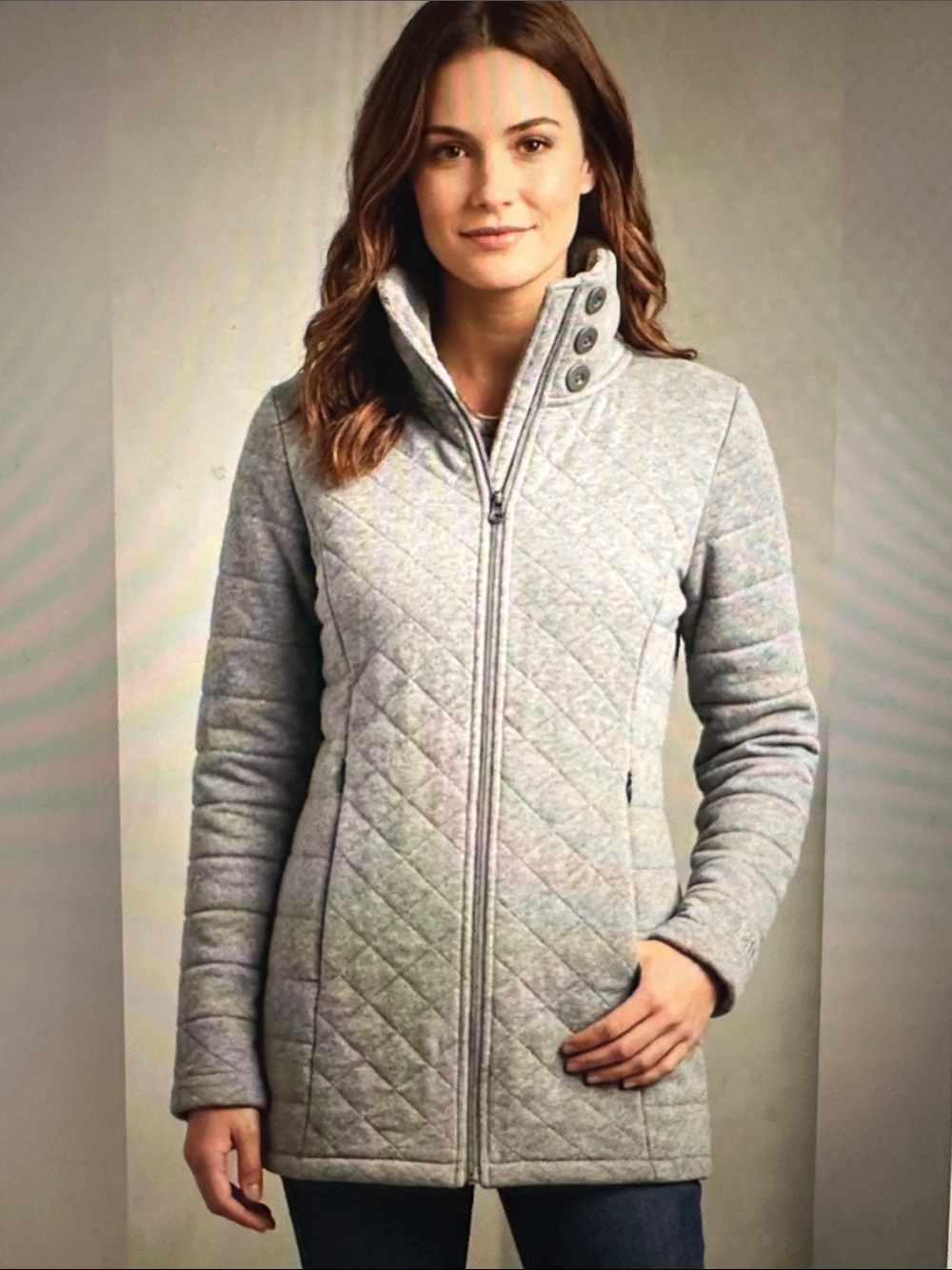 Women’s The North Face Caroluna Jacket- Light Gray, size XL